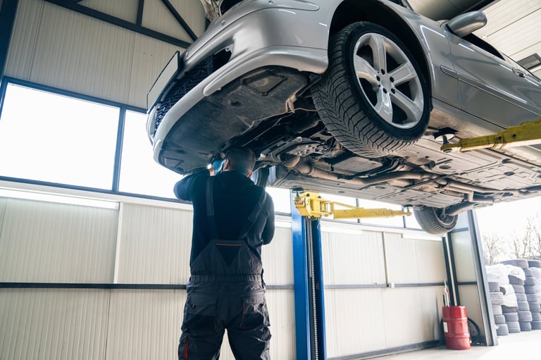 Car undercarriage inspection