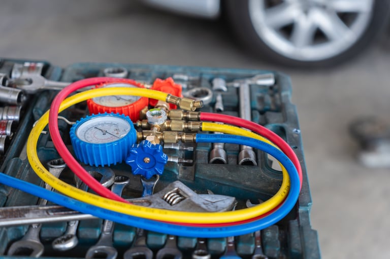 Car AC repair tools