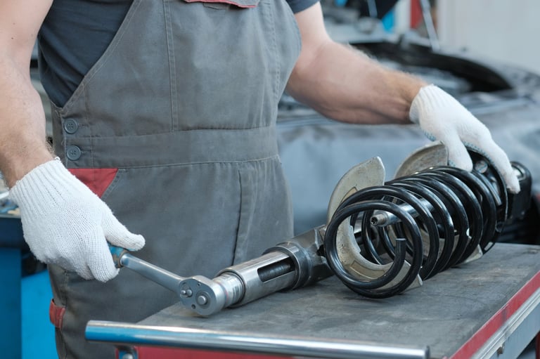 Shock absorber installation